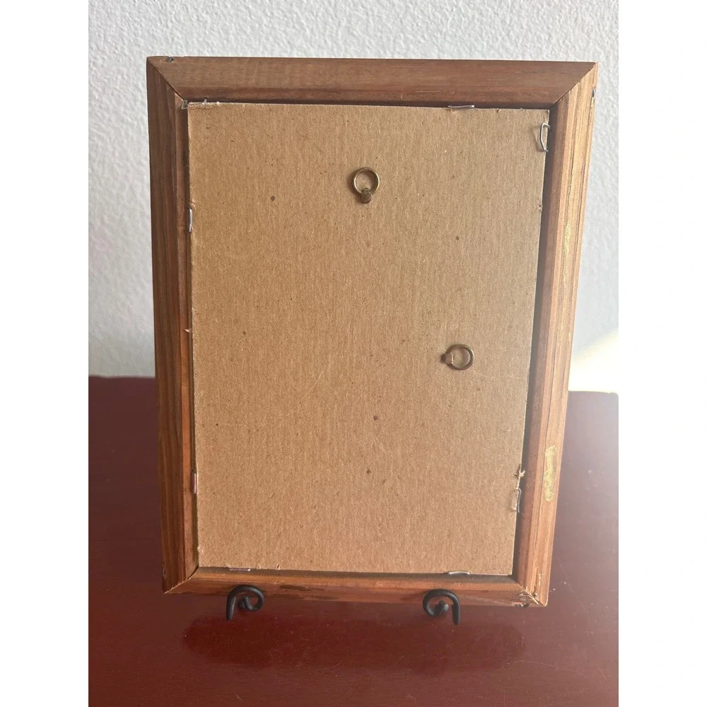 Vintage Birch Tree Watercolor Painting Framed Landscape Forest Nature Art - Picture 4 of 5